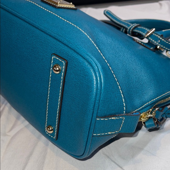 Dooney & Bourke Blue Satchel Bag - Picture 9 of 11